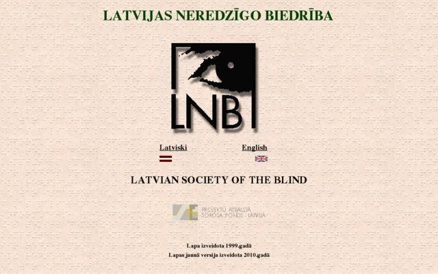 Latvijas neredzīgo biedrība, centrālā valde, 